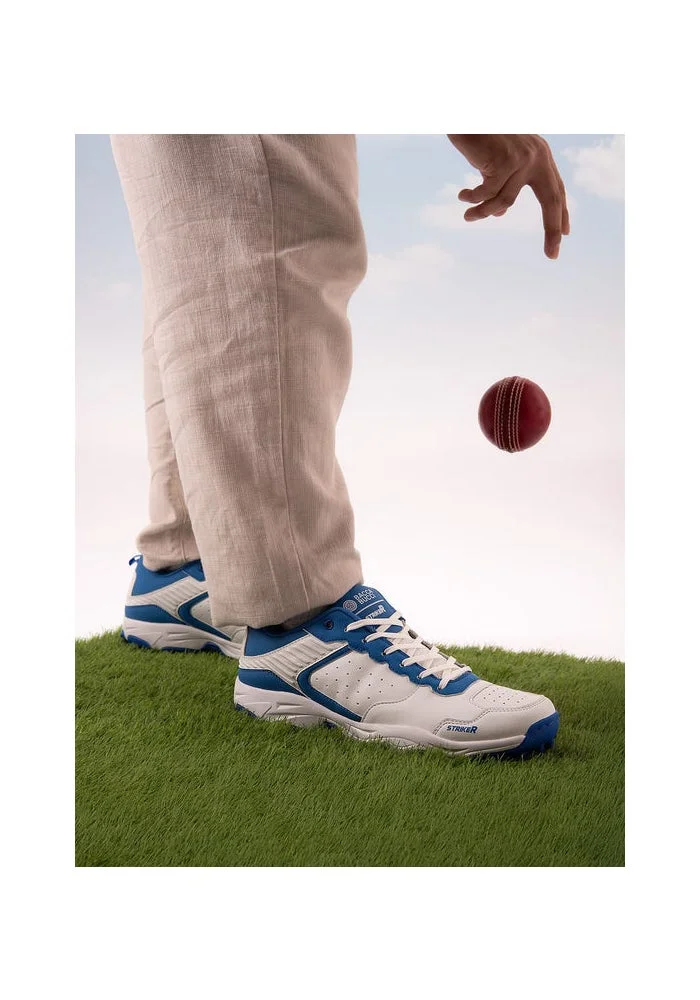Bacca Bucci Blue and White STRIKER Cricket Shoes for Men | Best Price UAE